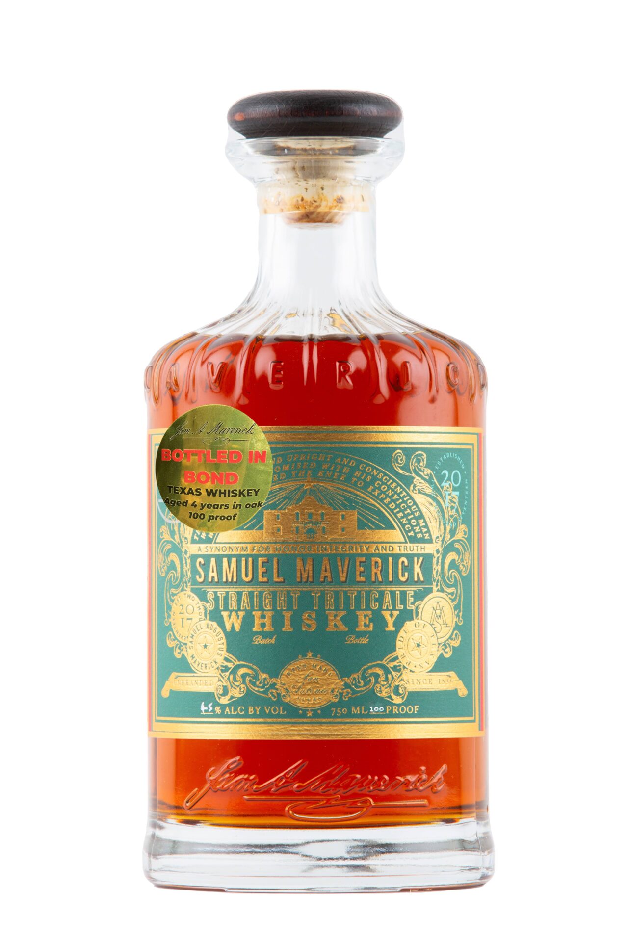 Triticale Whiskey Bottled In Bond by Maverick Distillery