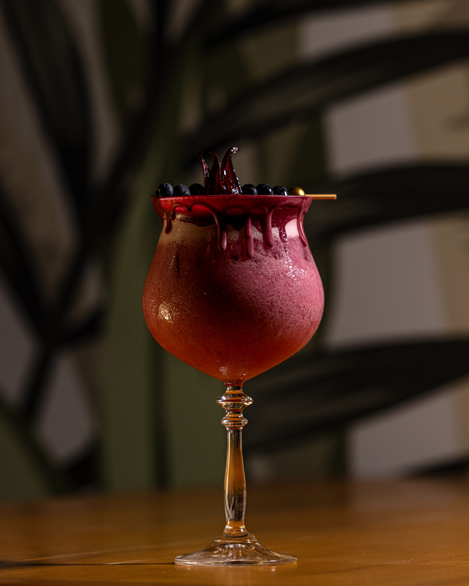 hibiscus cocktail at Verdure Kitchen and Cocktails