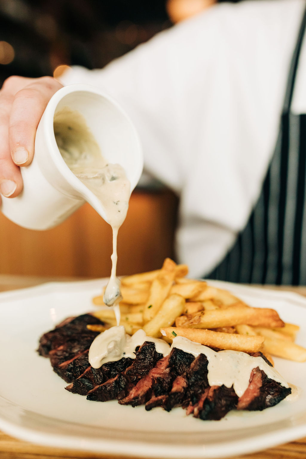 steak frîtes at The Katharine