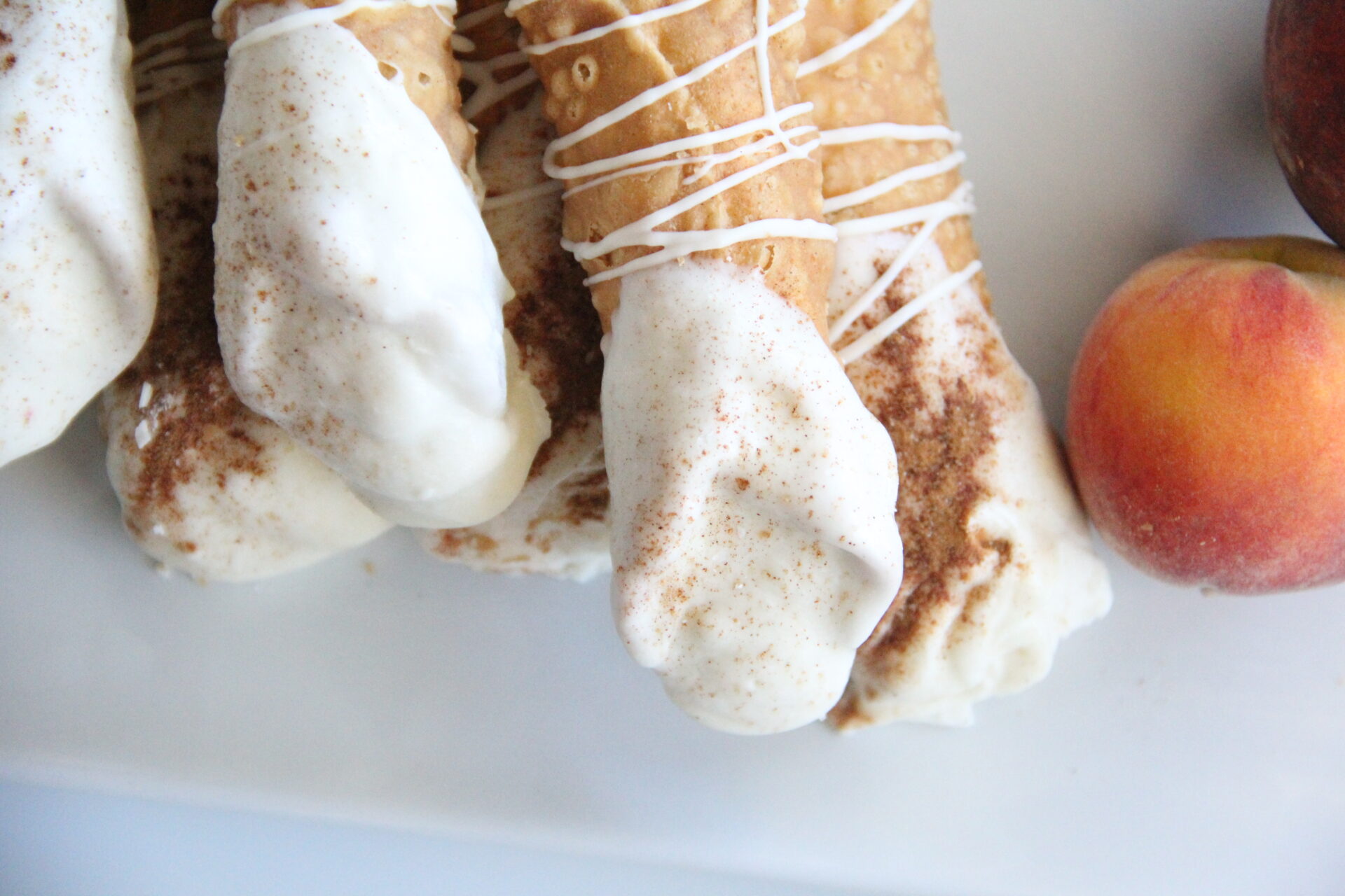 Peach cannoli's from Uptown Downtown in Ruston.
