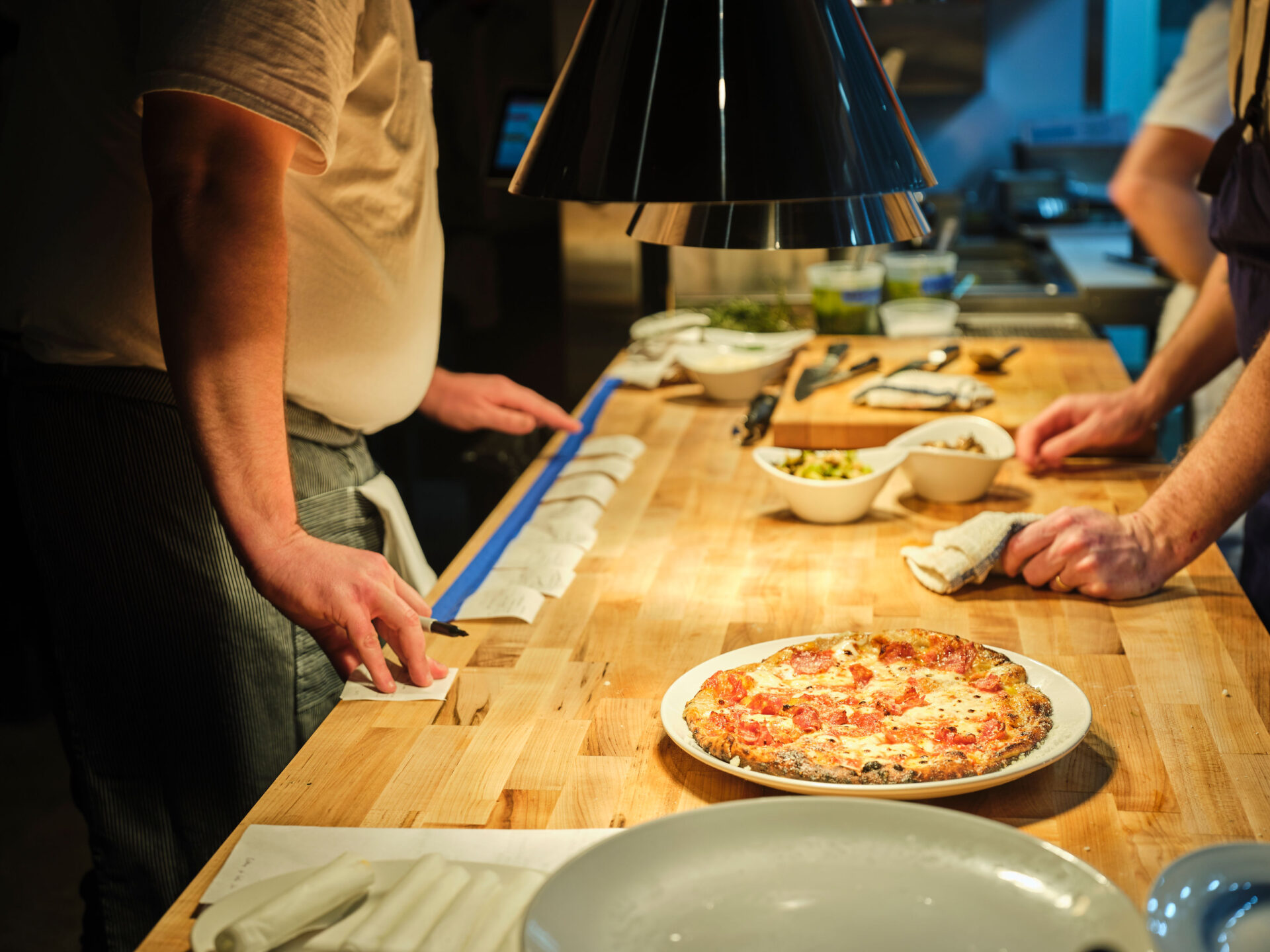 Pizza served at Pulito Osteria in Mississippi