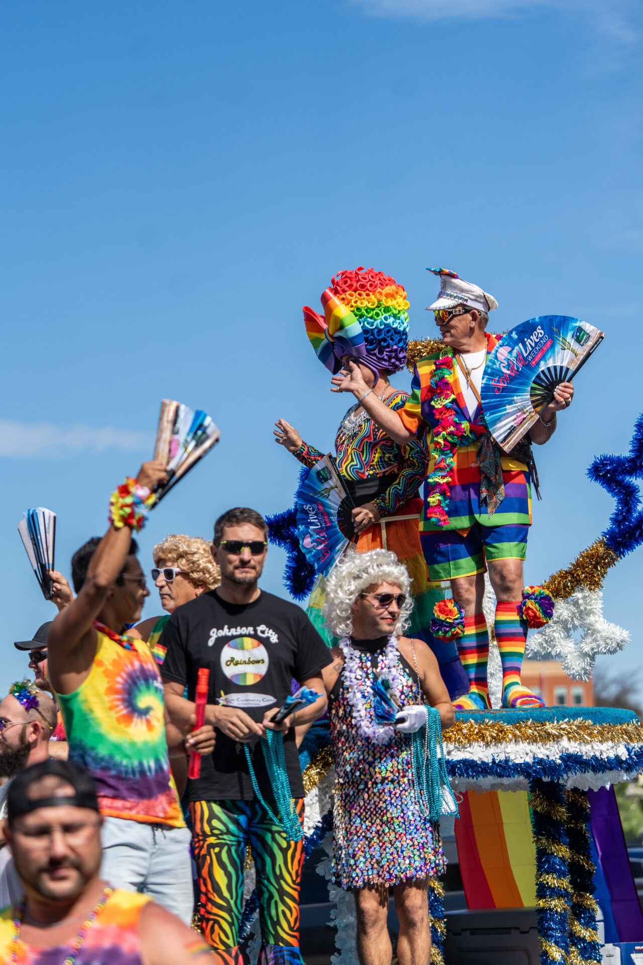 Photo of Pride parade in Johnston City, Tennessee