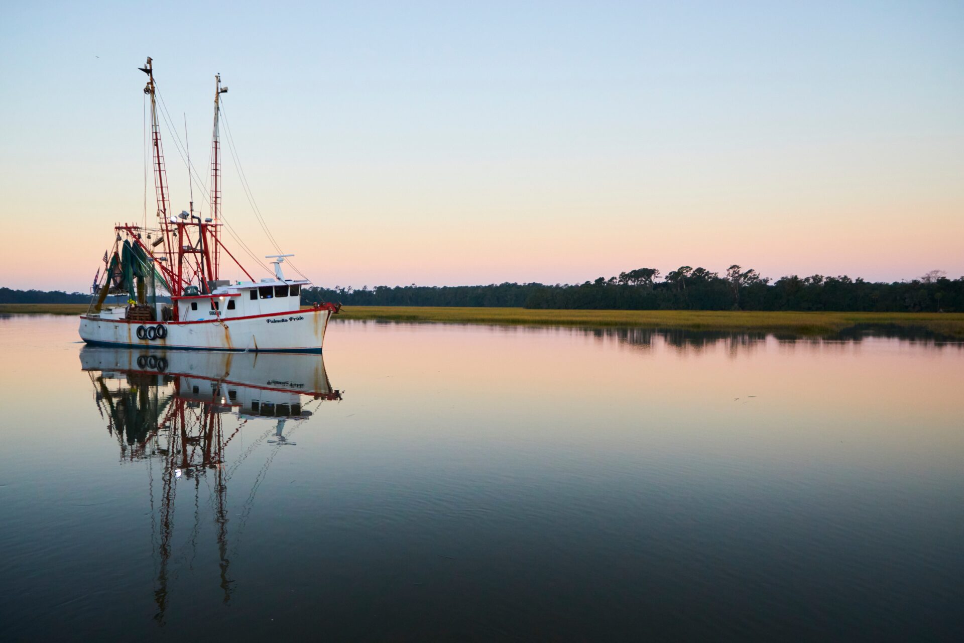 A boat in the South Carolina Lowcountry,