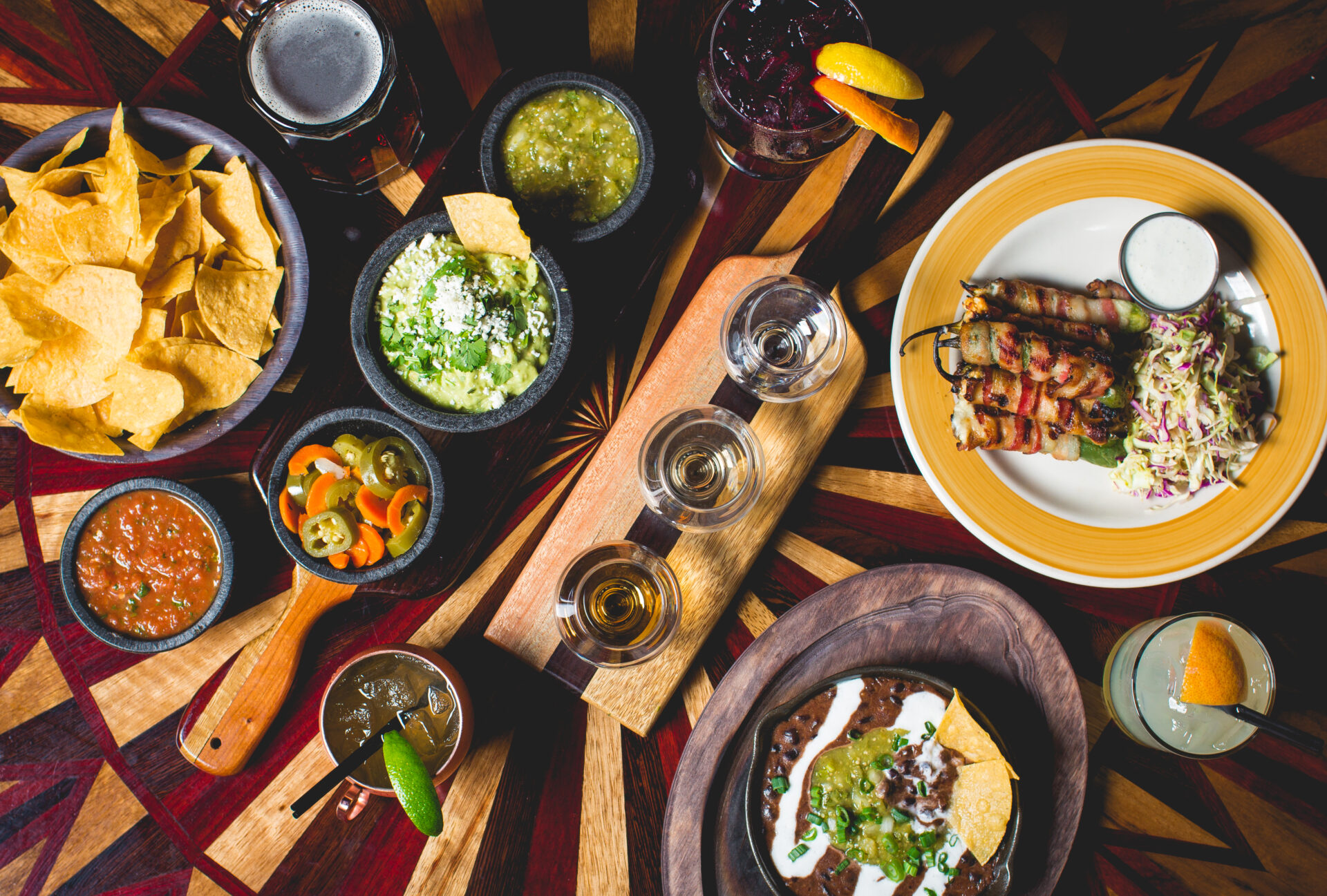 Tablescape at The Matador, one of our hot 10 restaurants