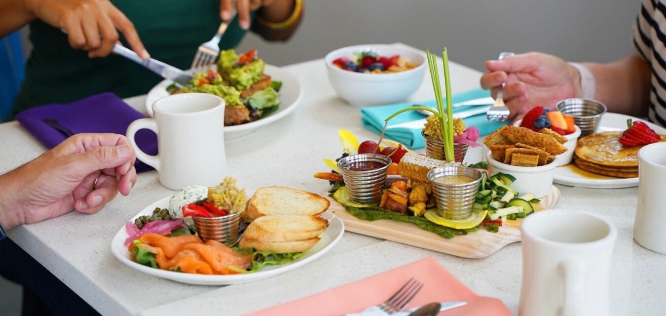 Table spread from Dragonfly Café