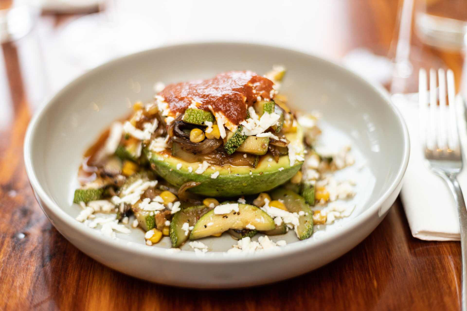 Aguacate Relleno at Conmole in Charlottesville. Virginia. 