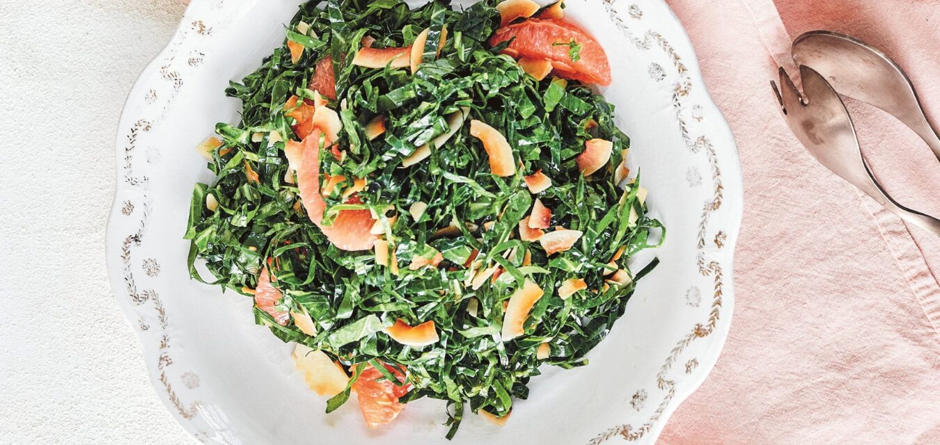 Raw Collard Greens with Coconut and Grapefruit resized for spec