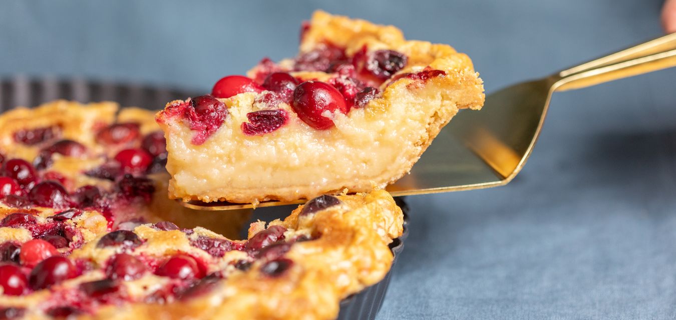 Lemon Cranberry Chess Pie