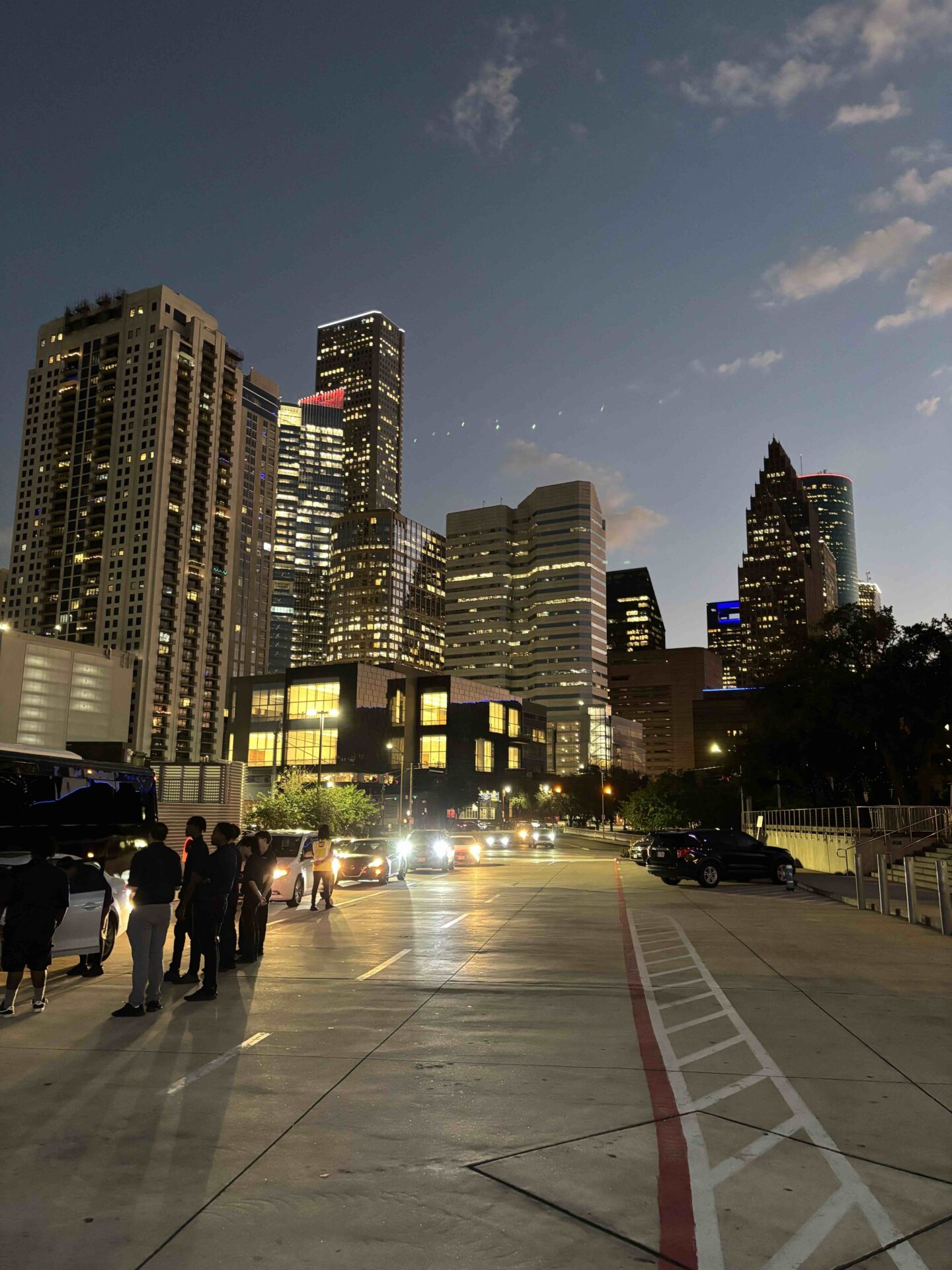 A view of the skyline in Houston from the Michelin Guide Ceremony