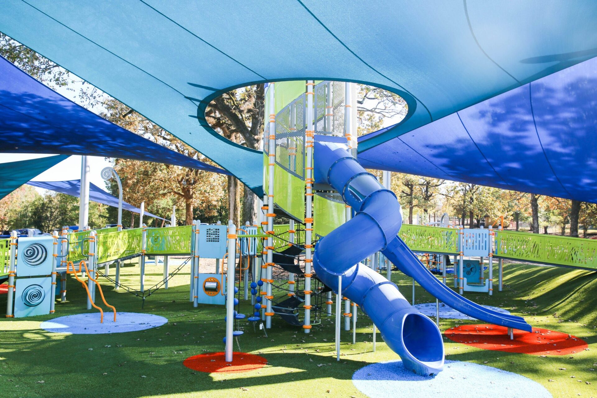 A super fun slide at LaFleur's Bluff playground.