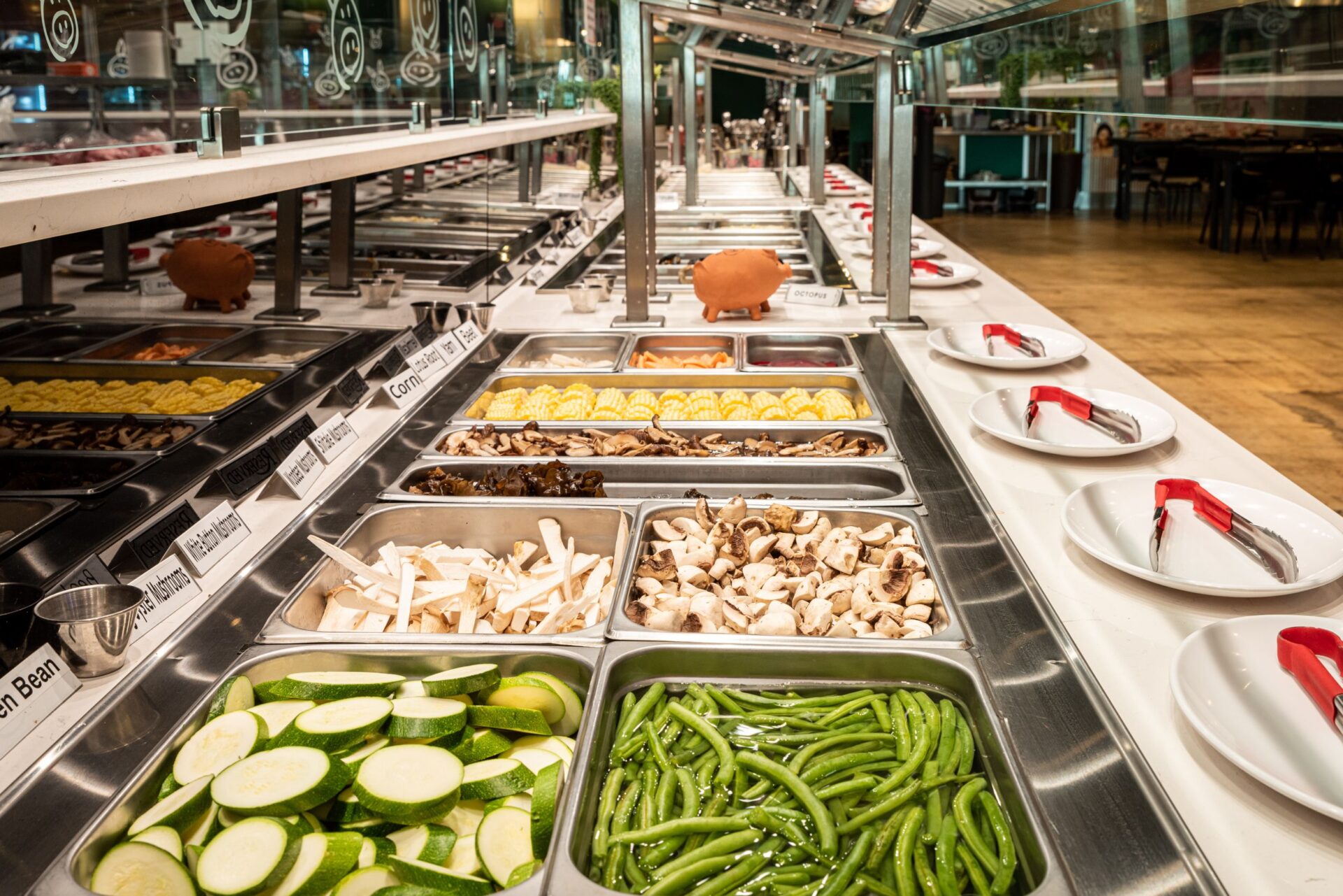 Food court at the Honey Pig in Koreatown in Ellicott, Maryland.