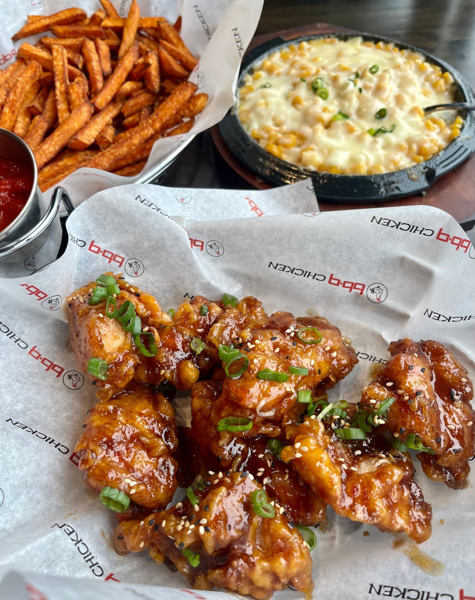 Bbq chicken in Koreatown in Ellicott, Maryland.