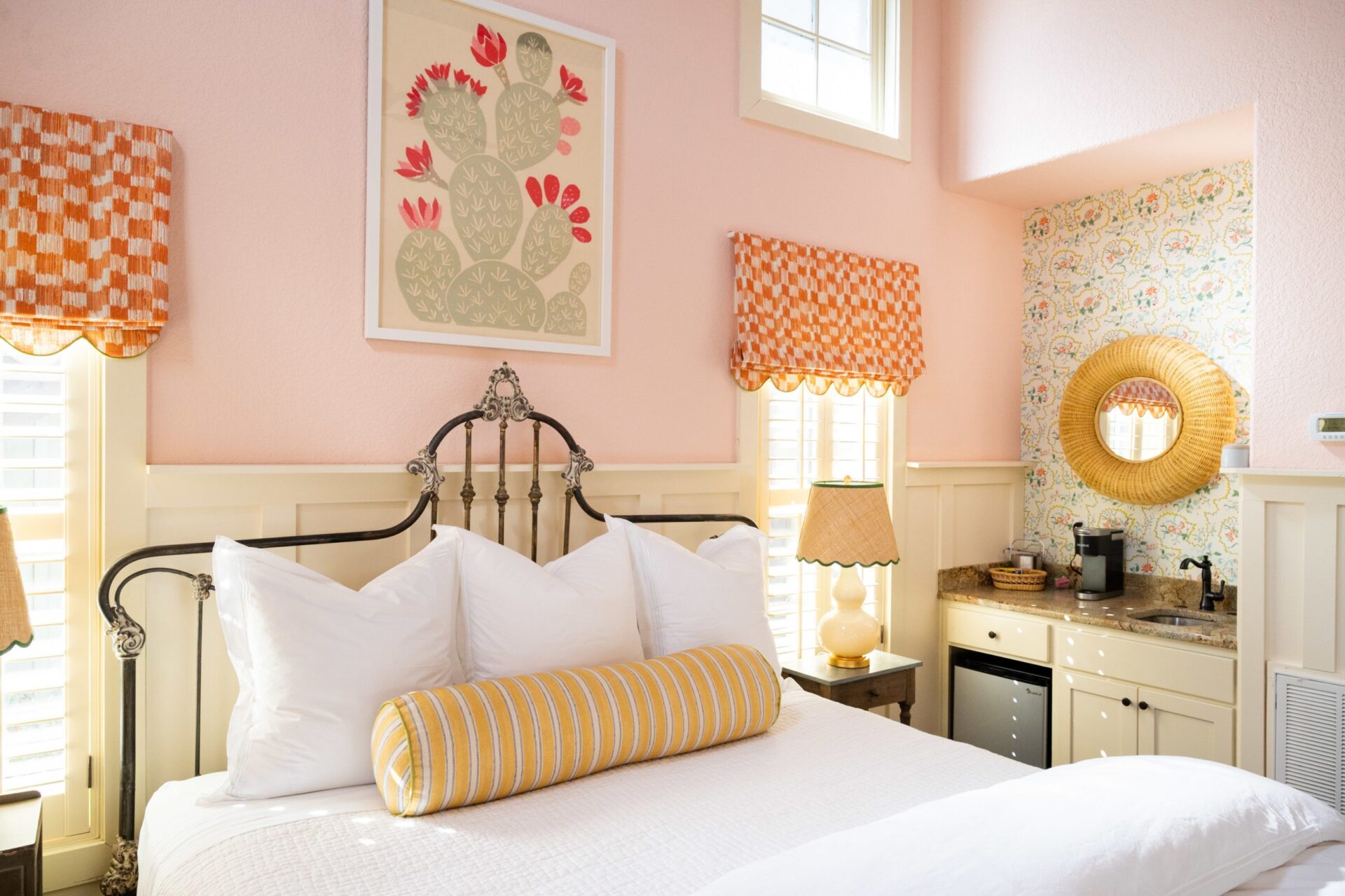 Trueheart Hotel Room cactus winterberry (Credit Trueheart Hotel)