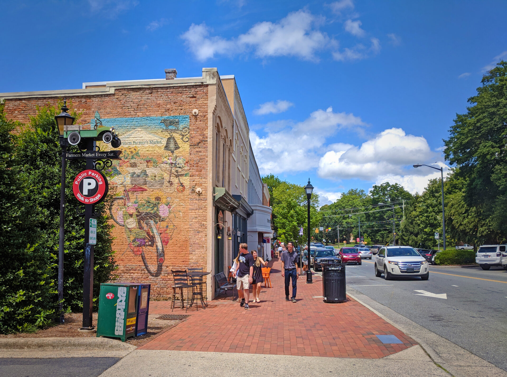 Downtown Davidson near Lake Norman. 