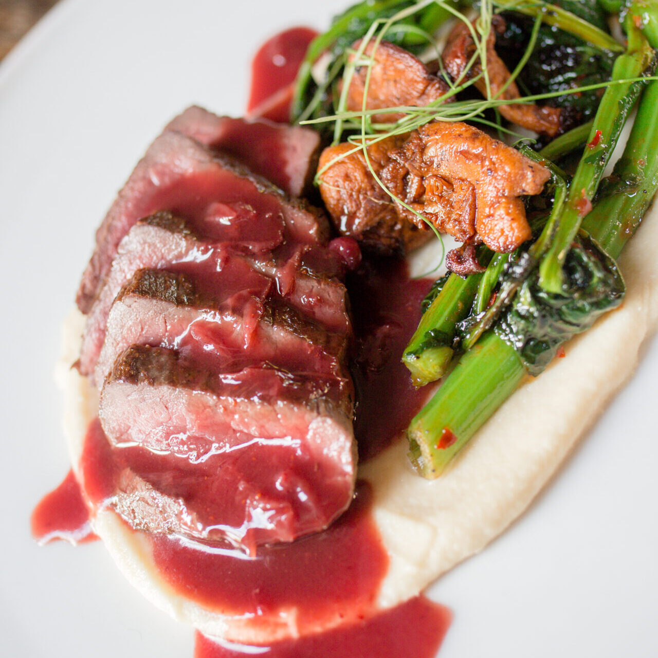 Steak and vegetable dish from 610 Magnolia in Corbin, Kentucky