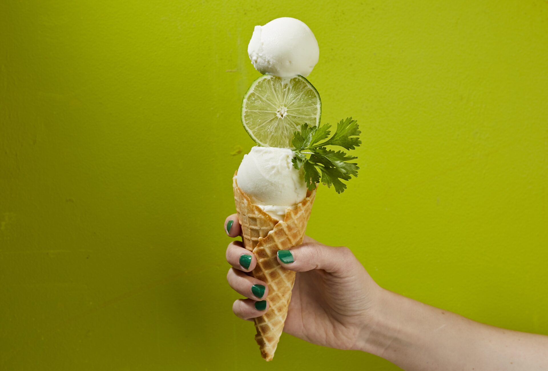 Cilantro Lime in a Cone Lick Annie Ray, one of TLPs five trends