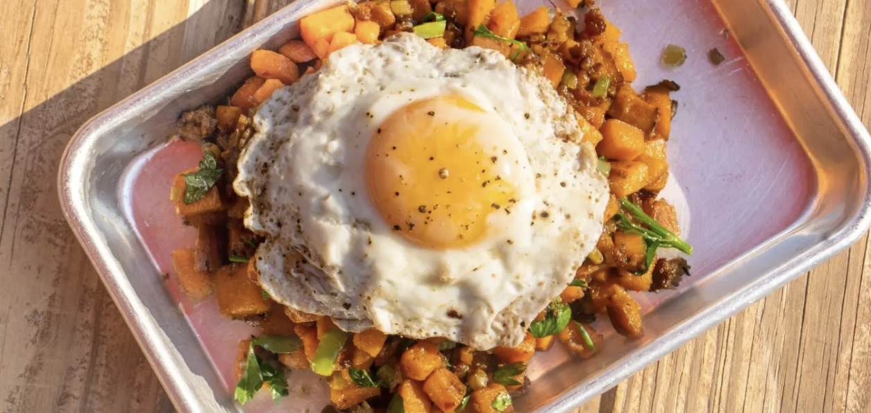 father’s day bourbon can sweet potato hash