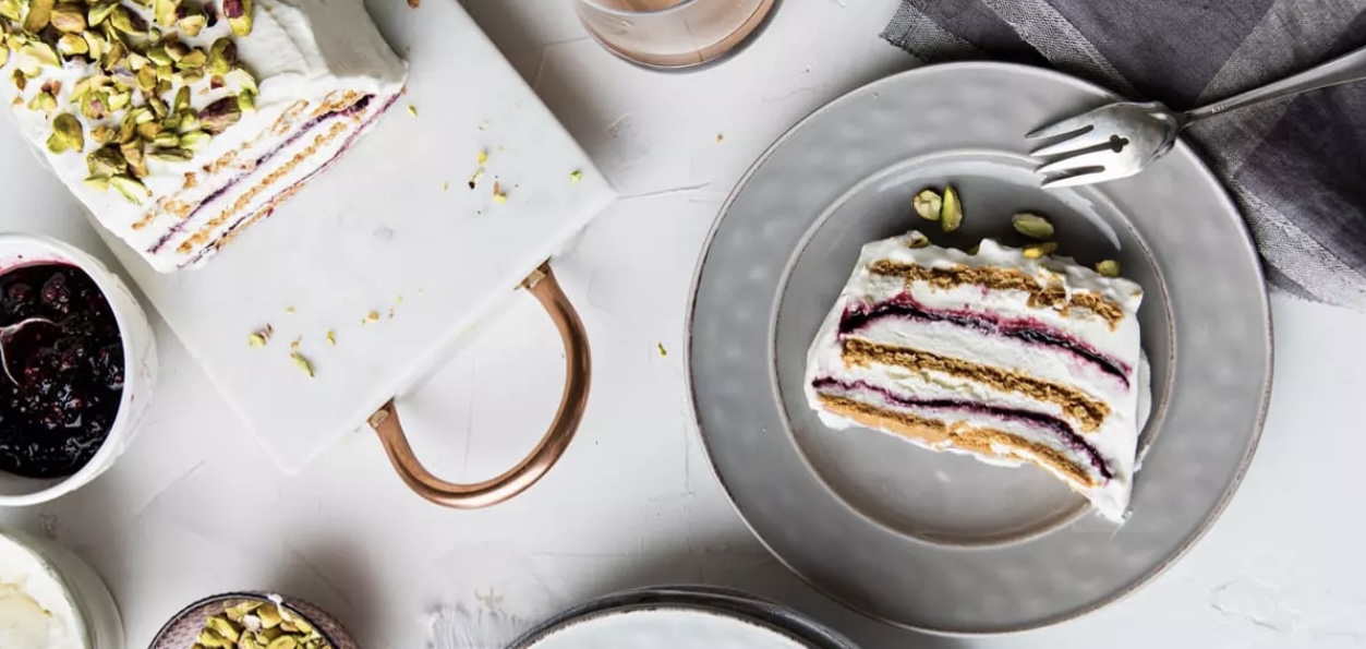 Father’s Day blackberry jam icebox cake