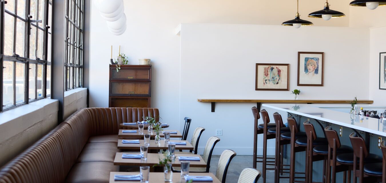Inside seating at Judith Tavern