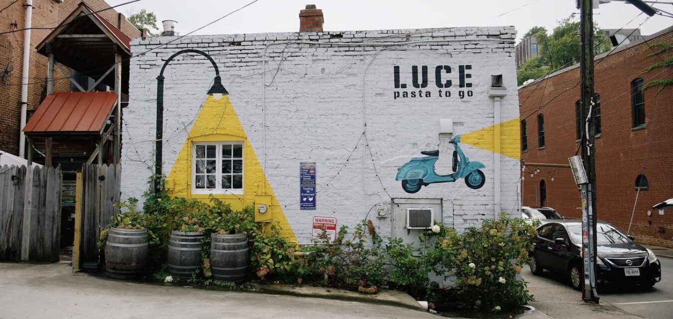 The store front of Luce in Charlottesville, Virginia.