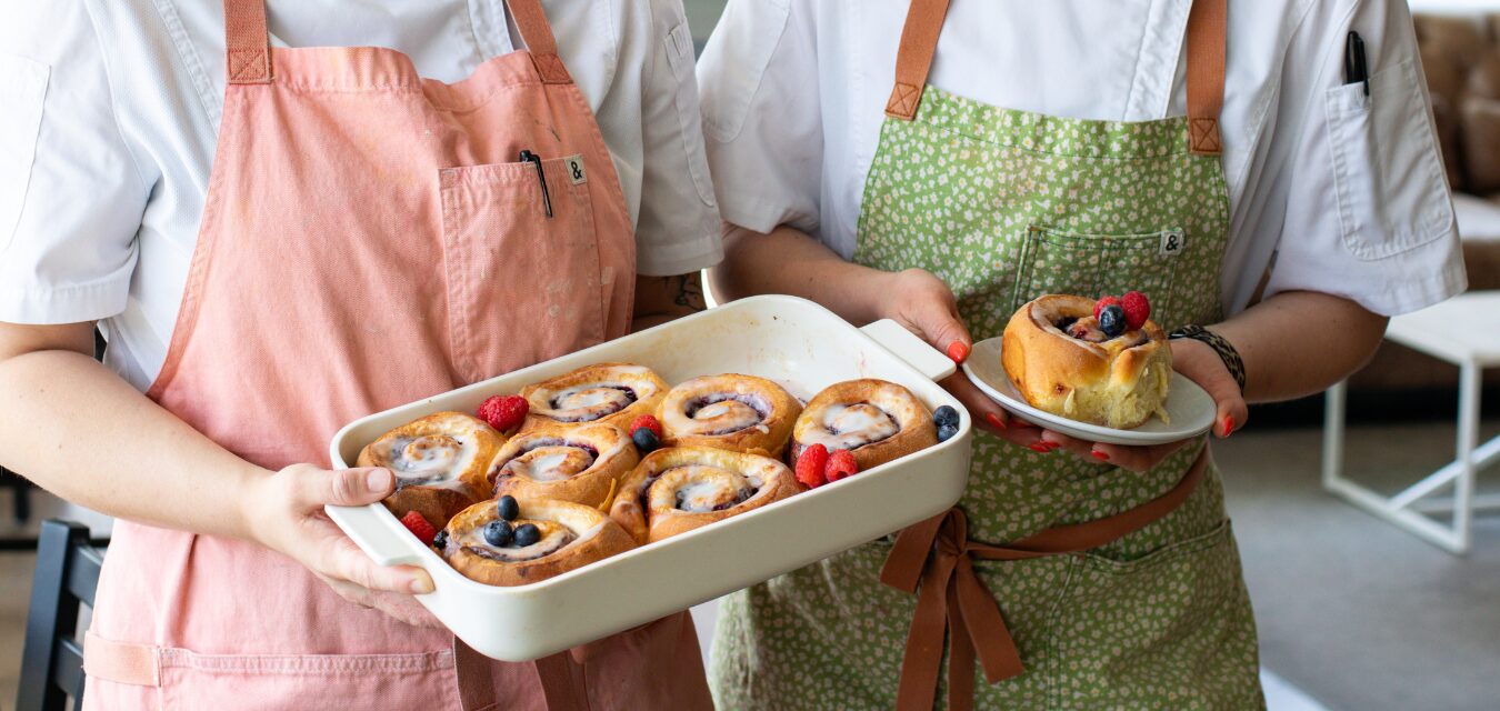 8th & Roast holding rolls and scones for mothers day
