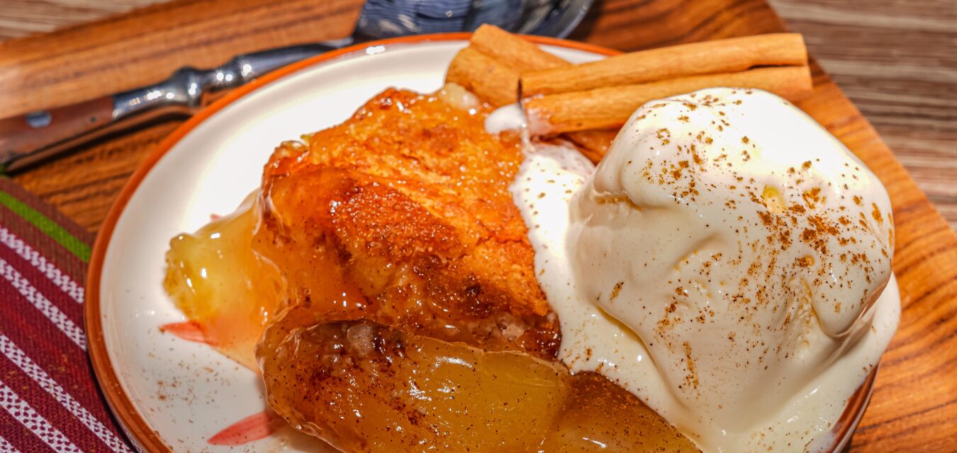 Brantley Creek BBQ's Apple cobbler