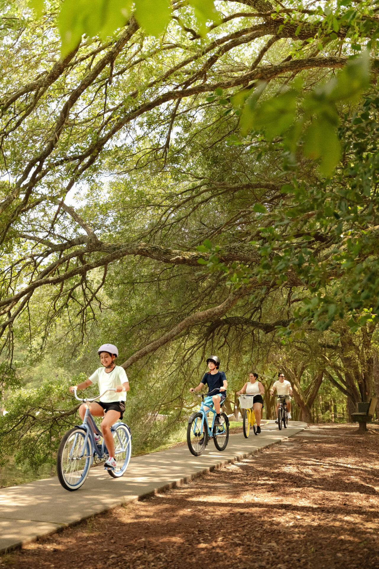 bikers at the Glencairn Garden in the South Carolina Midlands