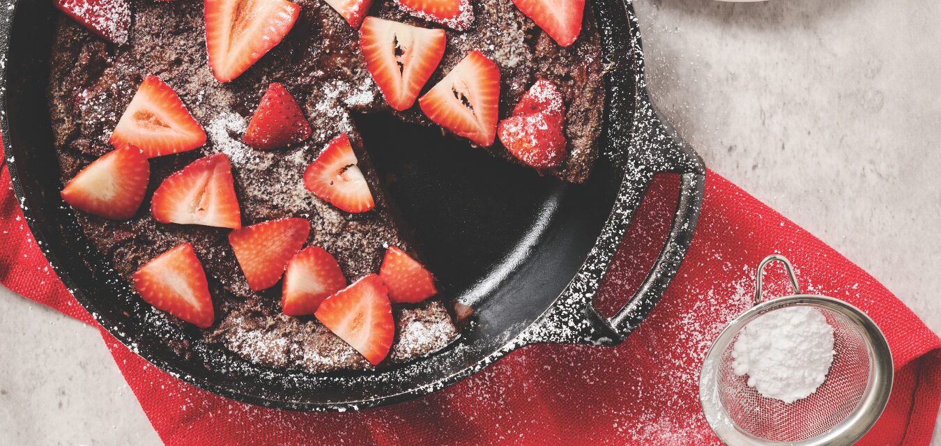Chocolate Strawberry Dutch Baby