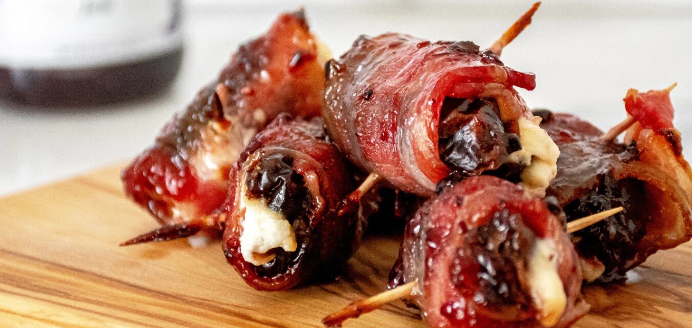 RAVEN’S NEST BLACKBERRY JALAPEÑO BACON WRAPPED DATES