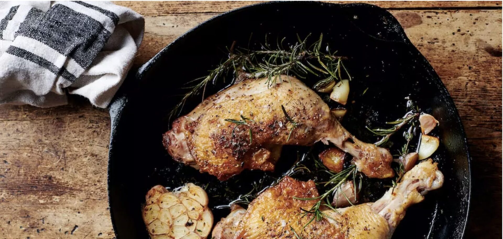Skillet Chicken Quarters