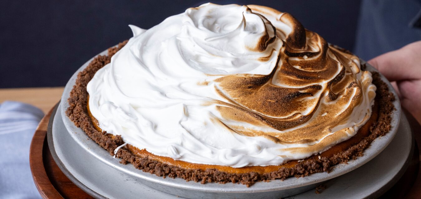 Southern pantry essential Flour pumpkin cheesecake pie Image courtesy of Stephanie Mullins