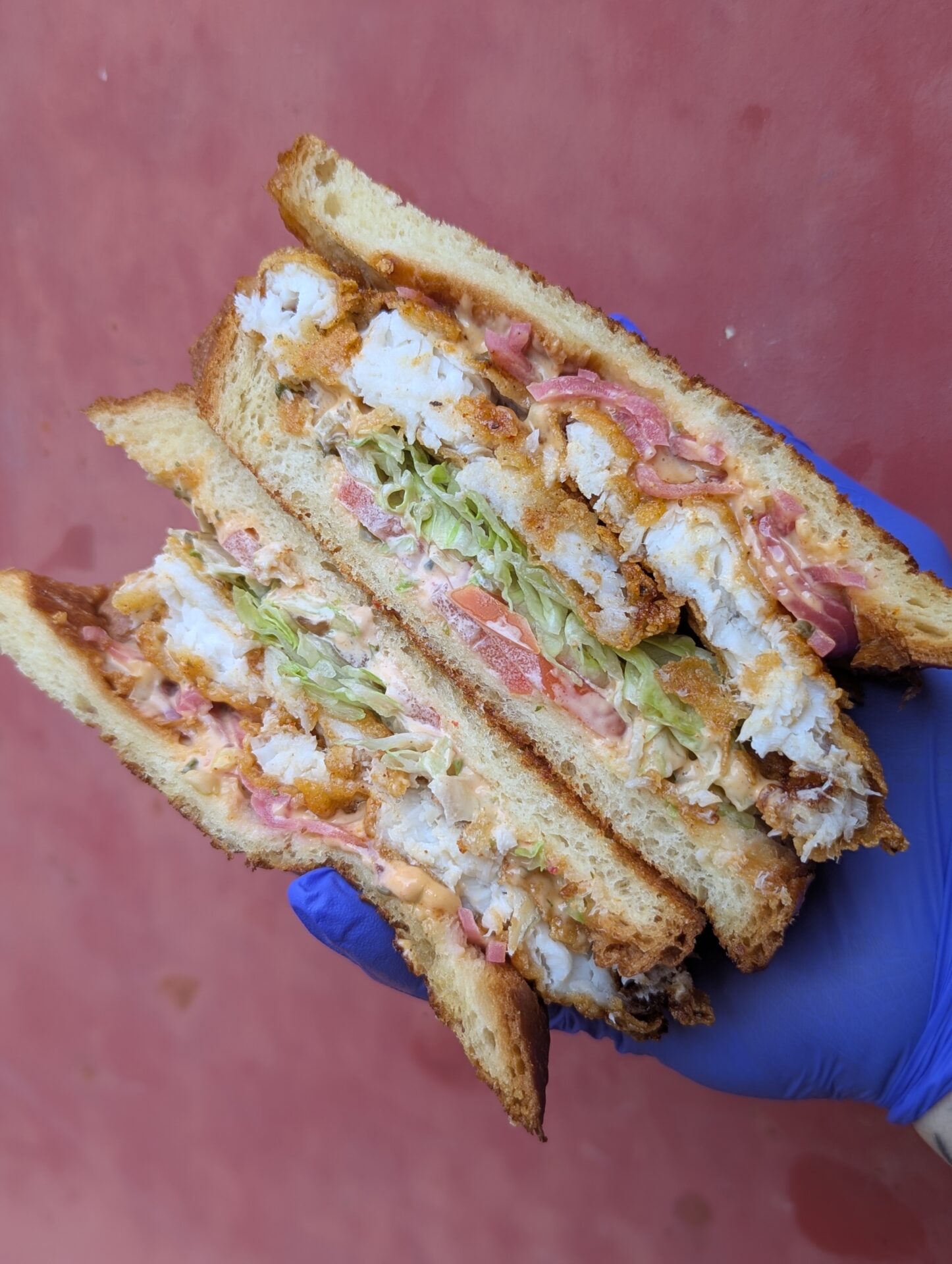 Beedos Burgers in Saint Helena Island chicken sandwich