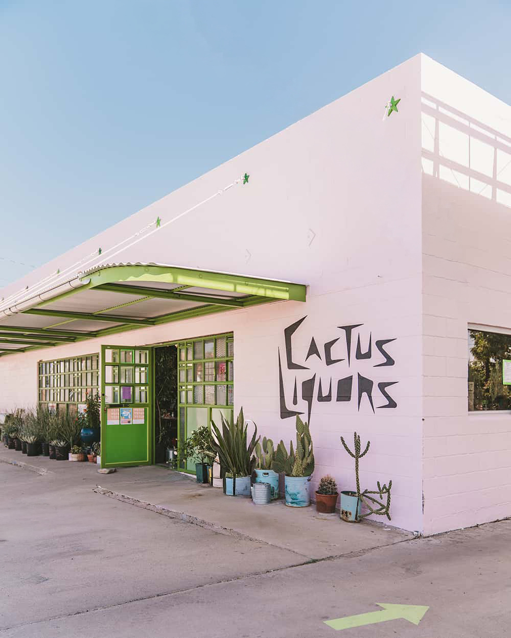 Cactus Liquor Exterior in Marfa TX