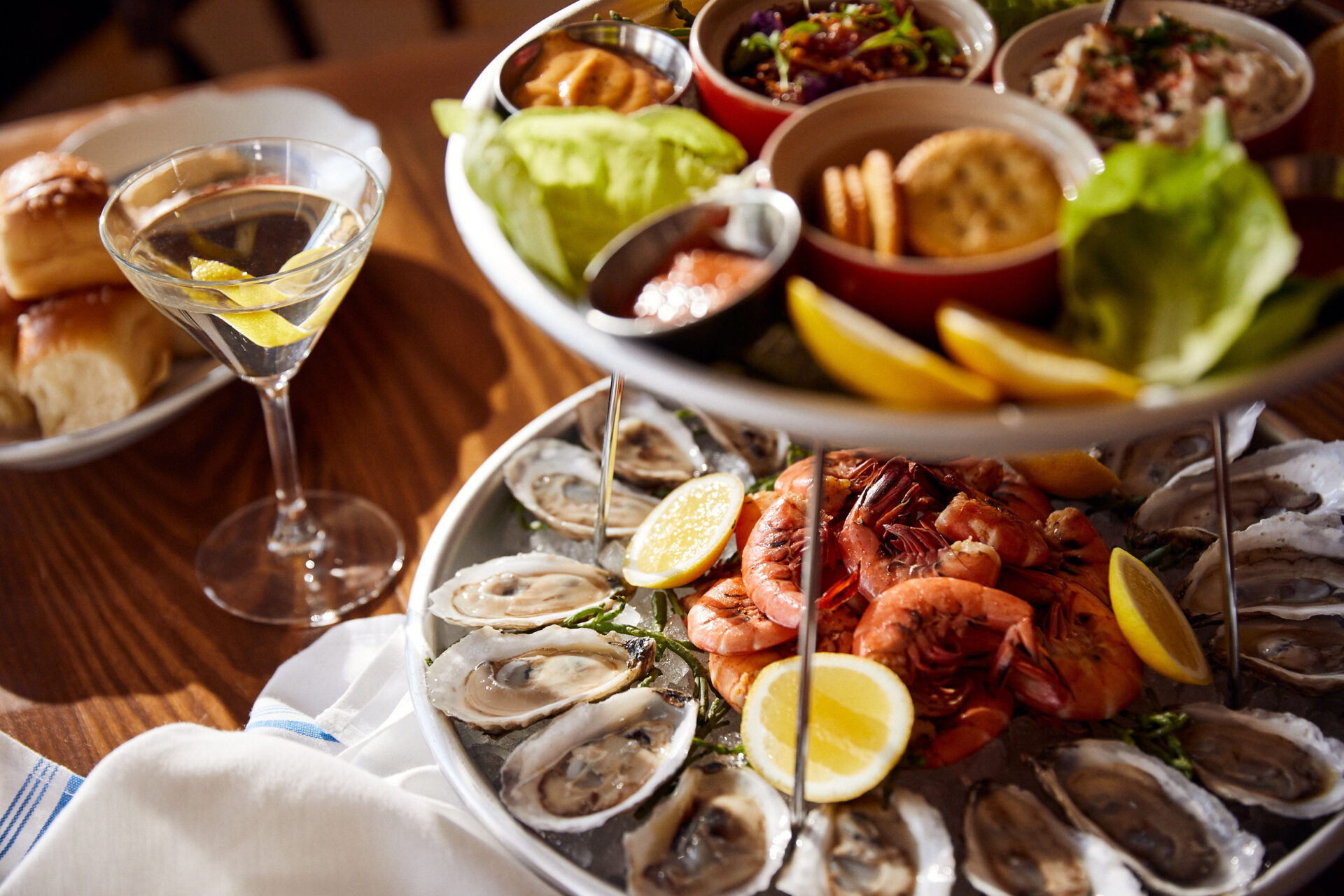 Sullivan Fish Camp seafood platter dish