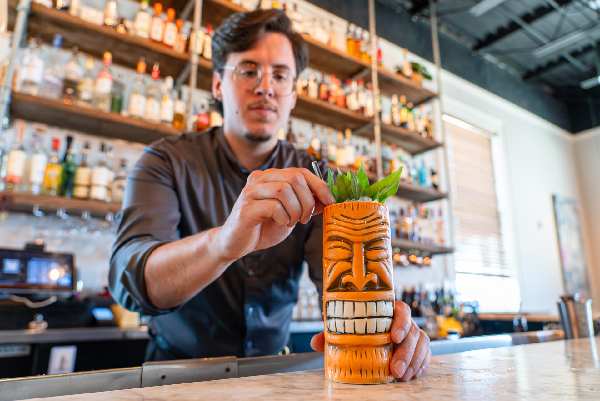 Bartender at Restauarant Calla Image courtesy of Candy Rodriguez