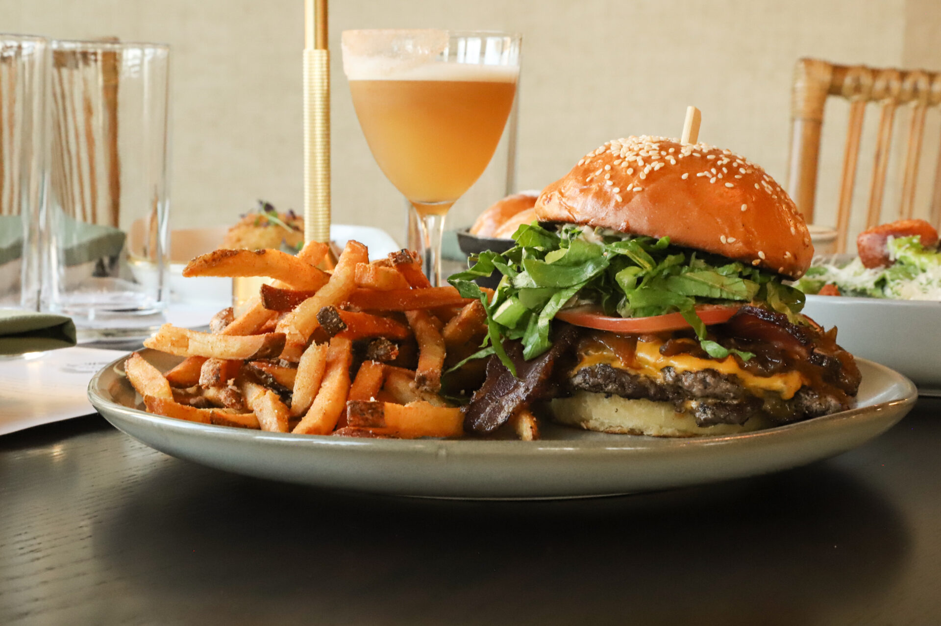 Millstone burger and paper plane