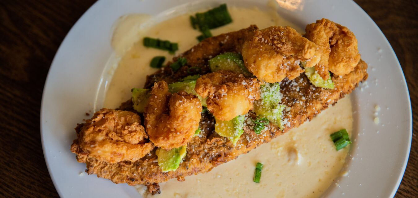 Redfish Apollo with Crab Au Gratin Sauce Image courtesy of Kathryn Shea Duncan