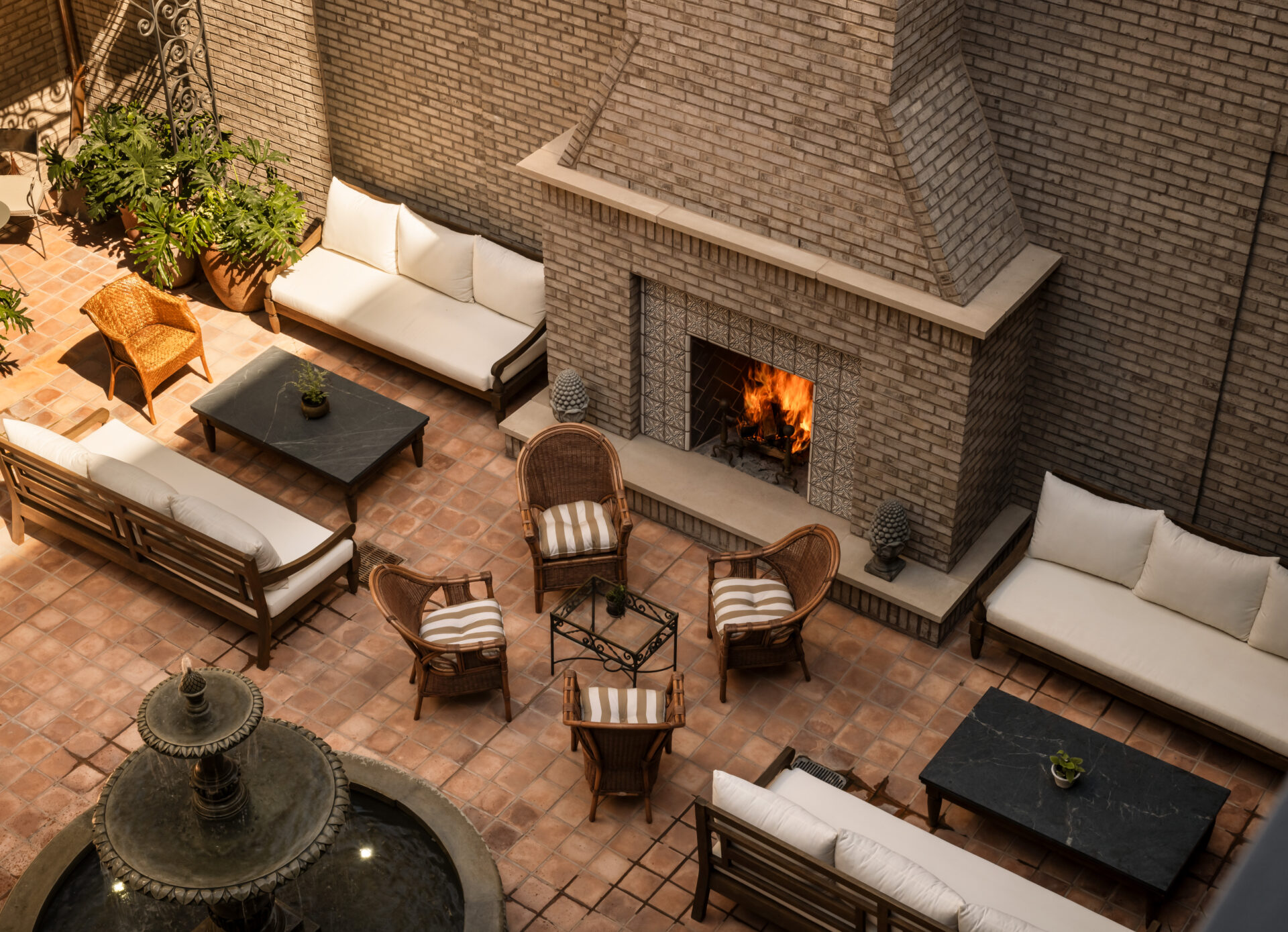 The Nickel Hotel outdoor seating area image courtesy of Matthew Williams