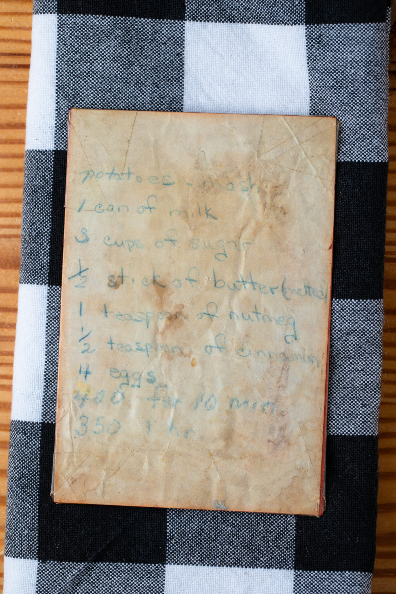 Sweet Potato Pie recipe from Erika Council