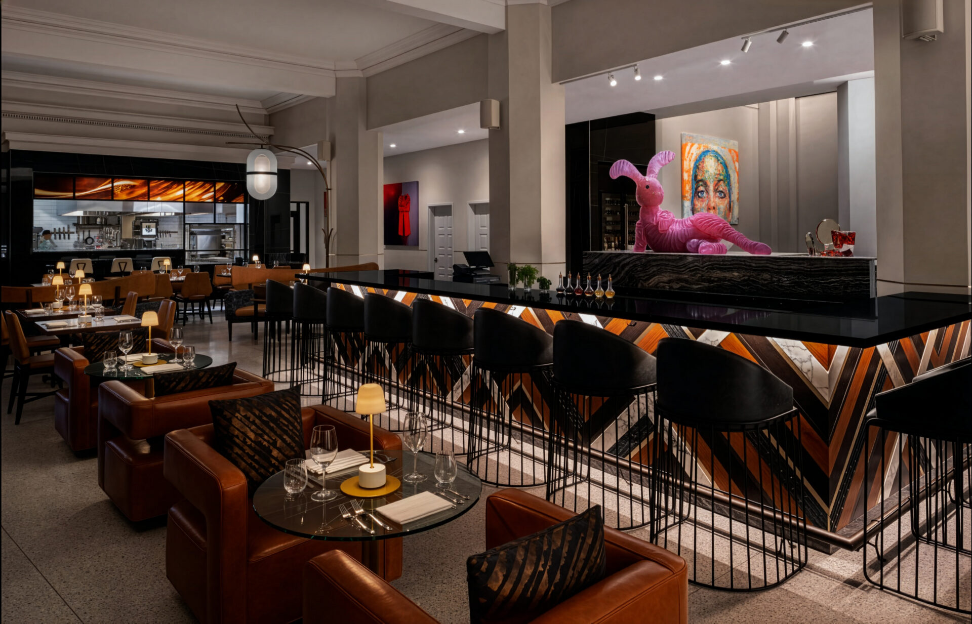 Glass Light Hotel Bar