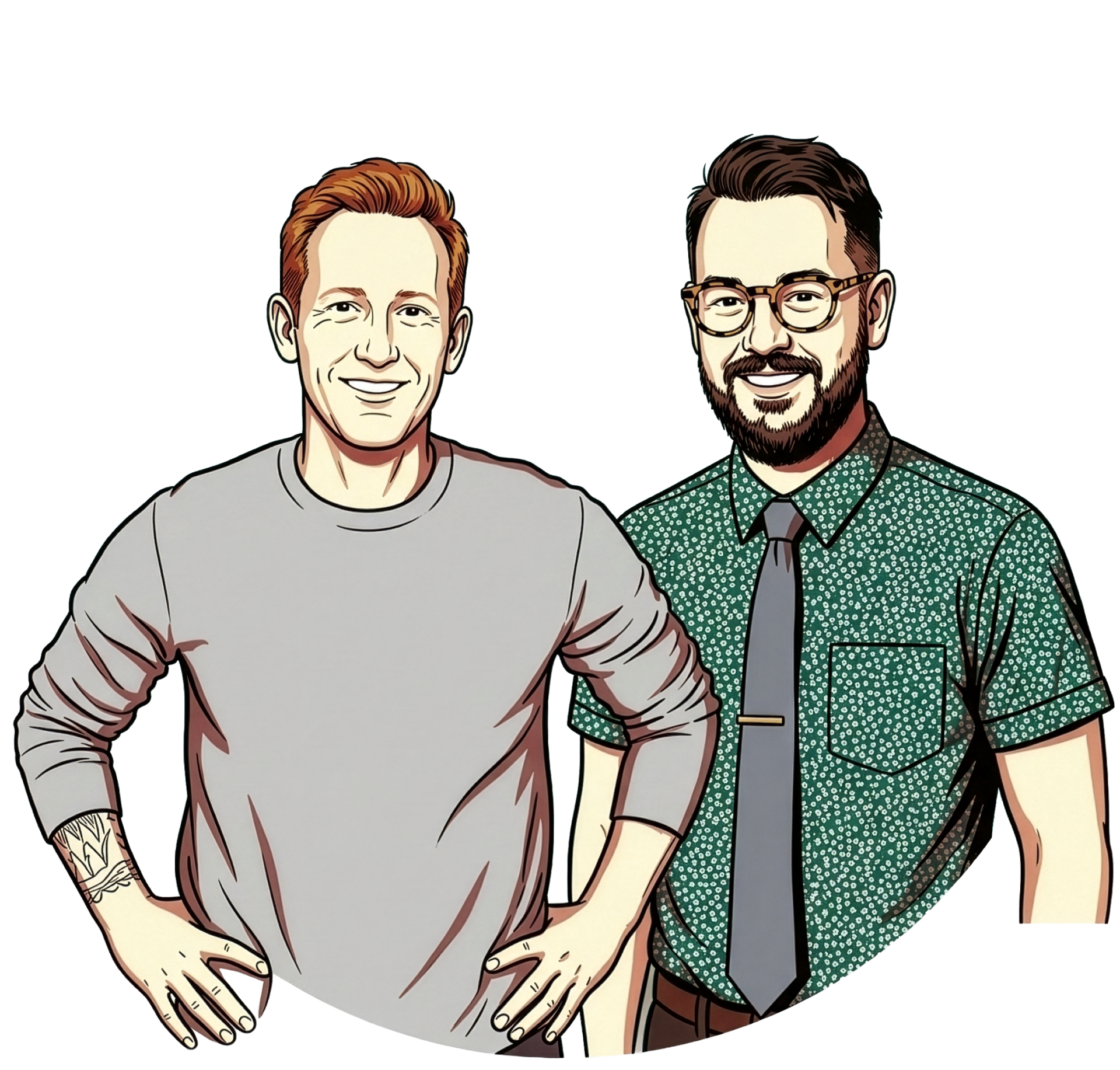 Jake & Josh Portrait Illustration