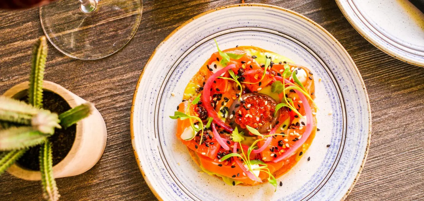 Tostado de Salmon recipe jpg