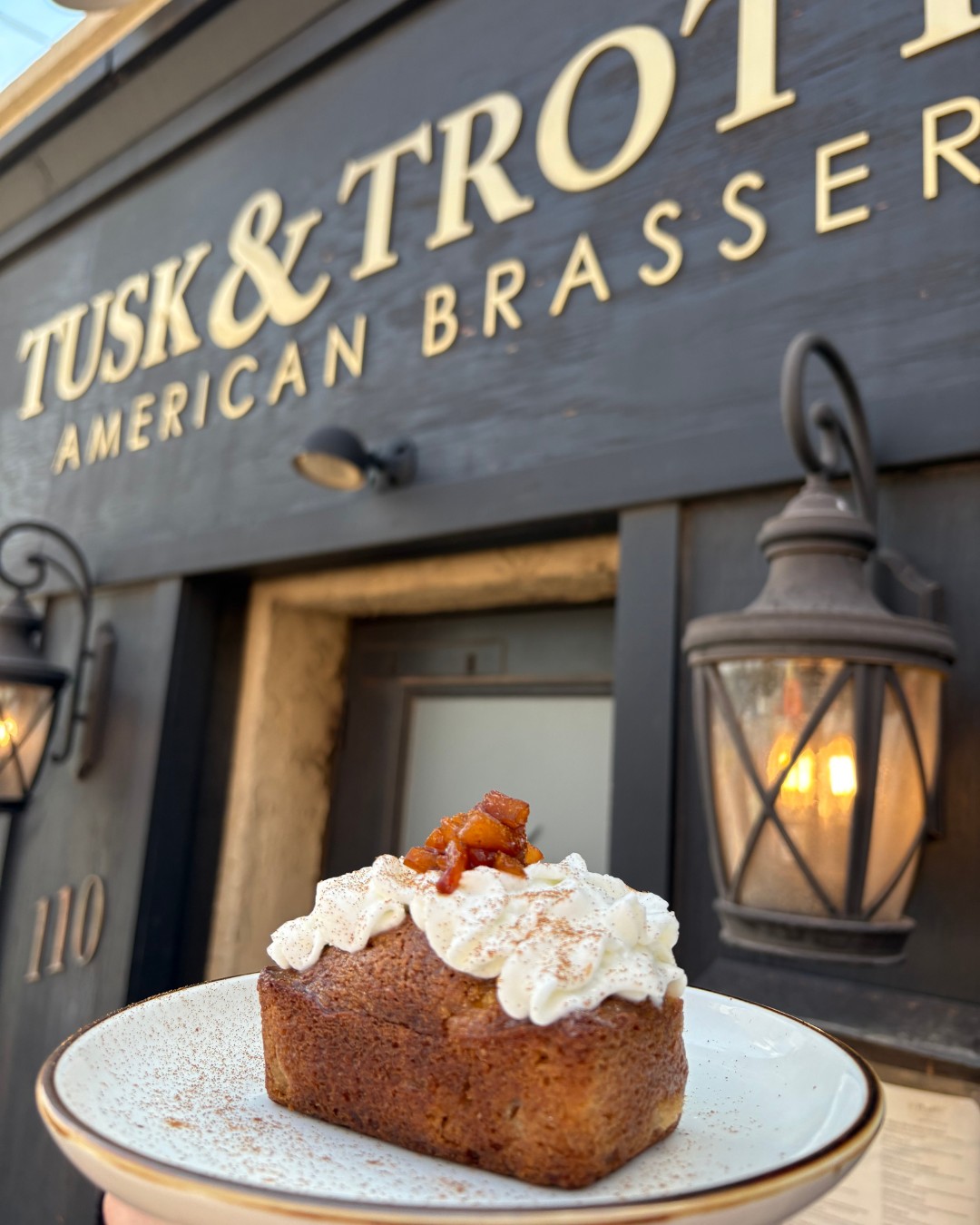 Tusk and Trotter dessert dish