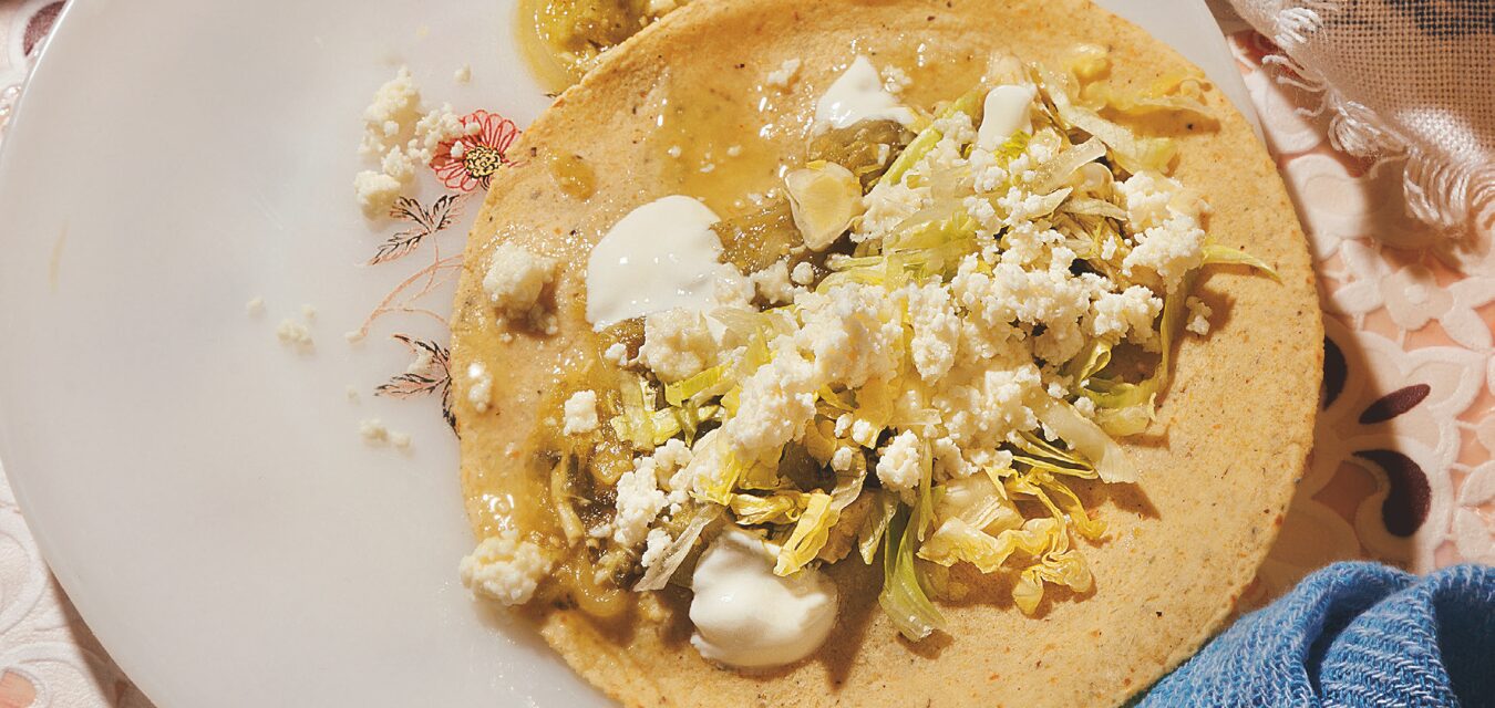 tinga Verde Tacos from Vitamina T cookbook