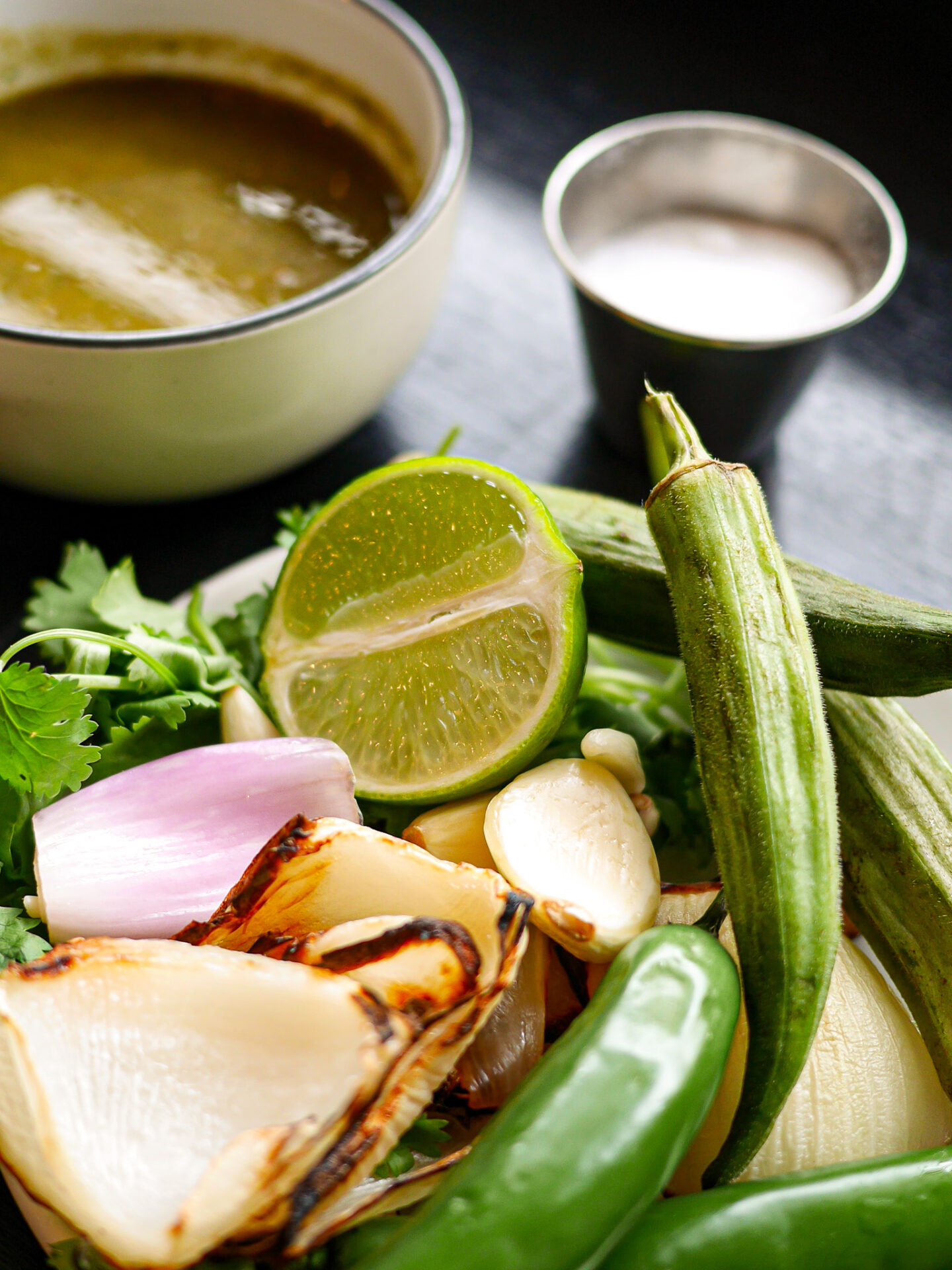 Okra and Herb Verde Hot Sauce courtesy of Zachary Kozdron