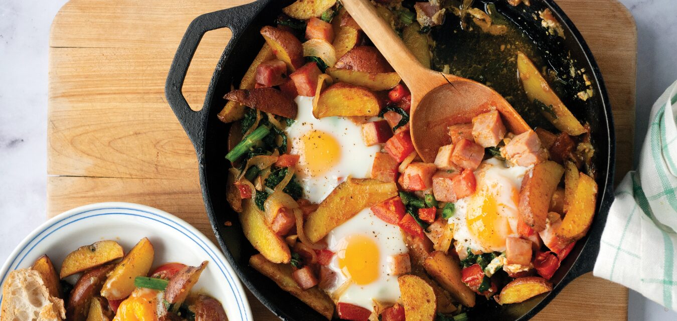 baked eggs with spiced potato image courtesy of Michael Harlan Turkell