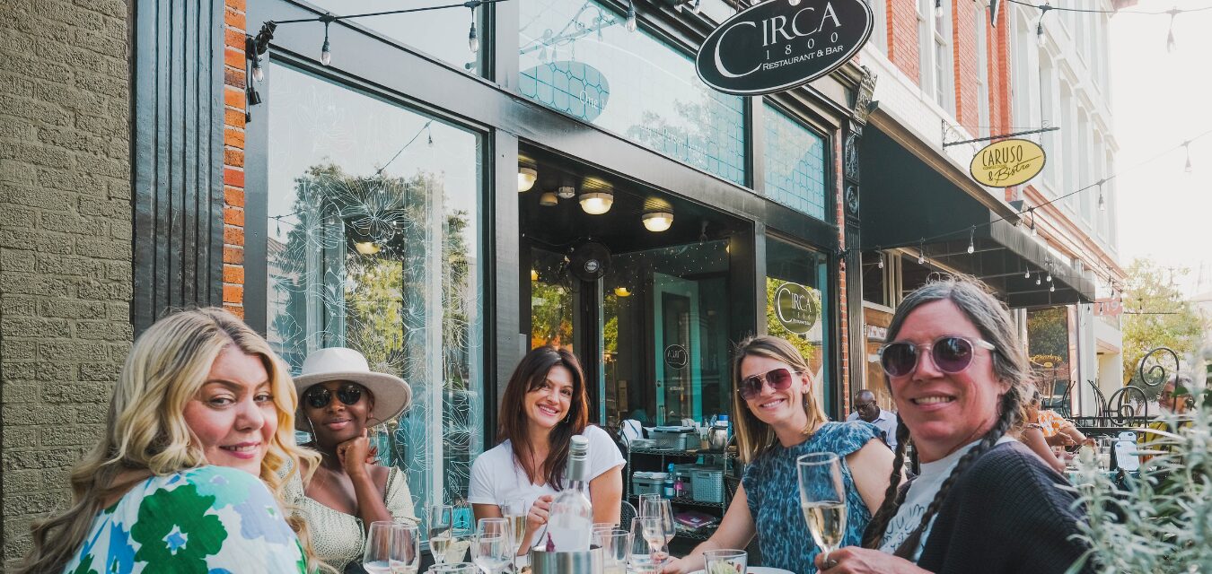 women around a table at Circa in Fayetteville
