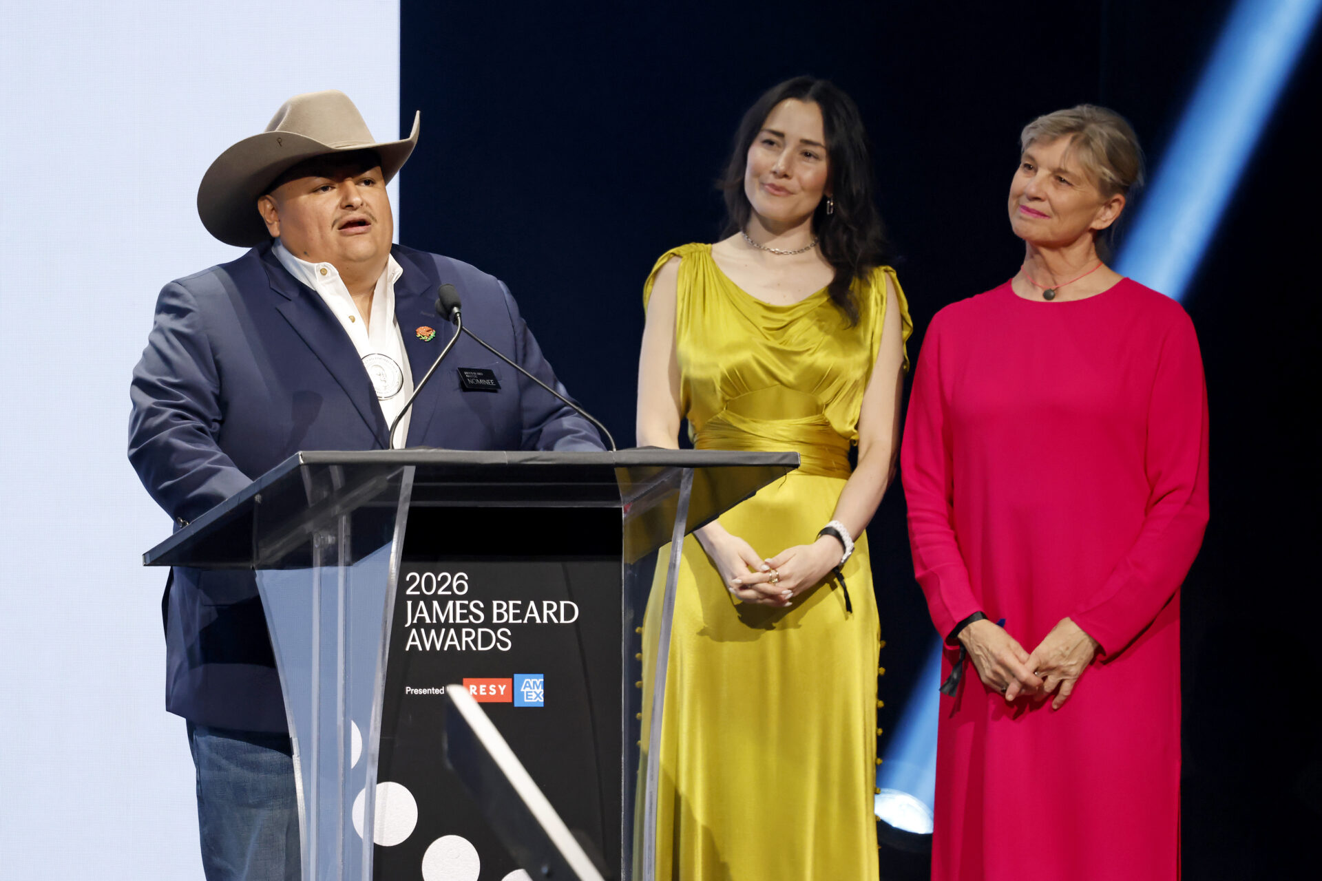 An acceptance speech at The 2026 James Beard Awards