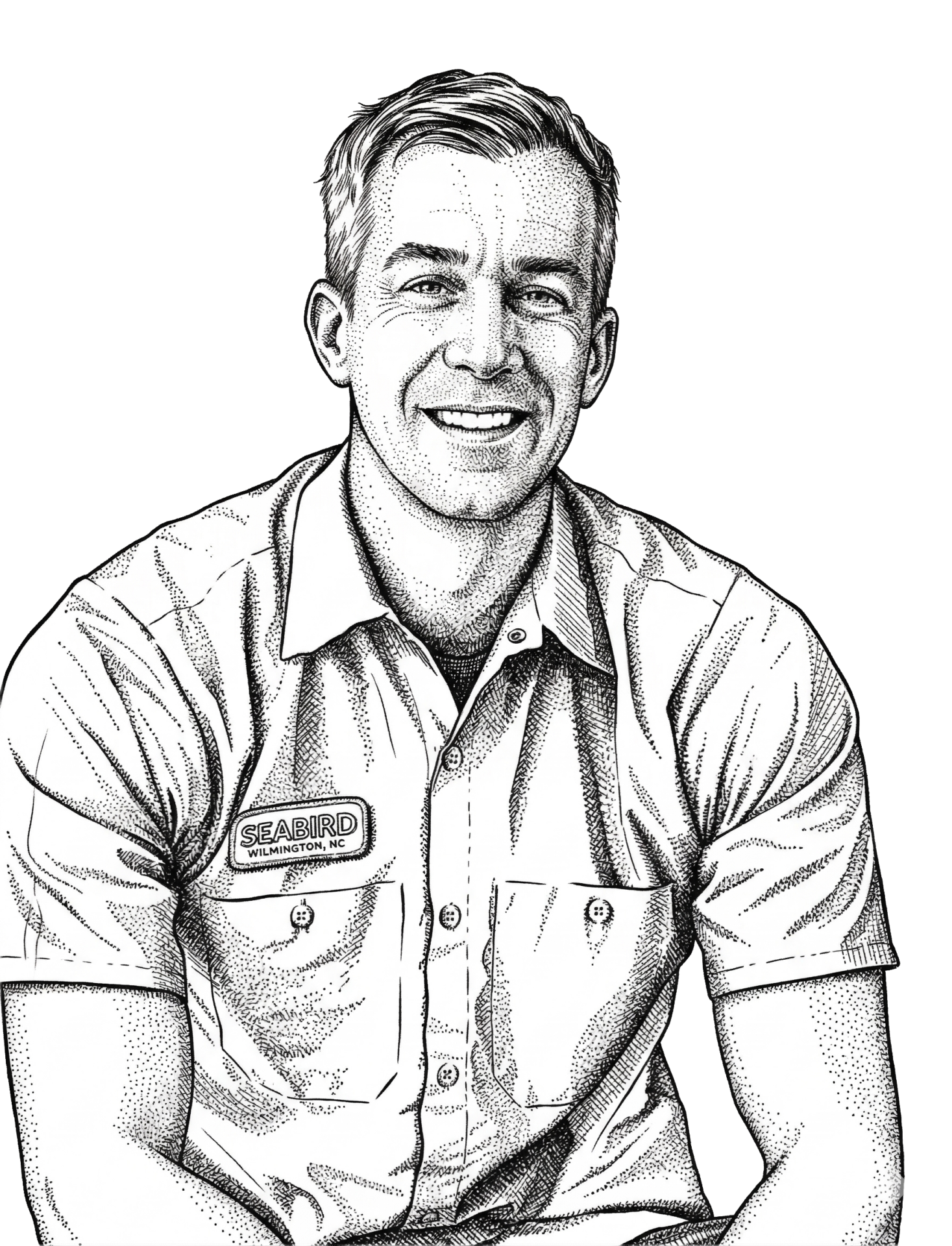 Dean Neff portrait illo
