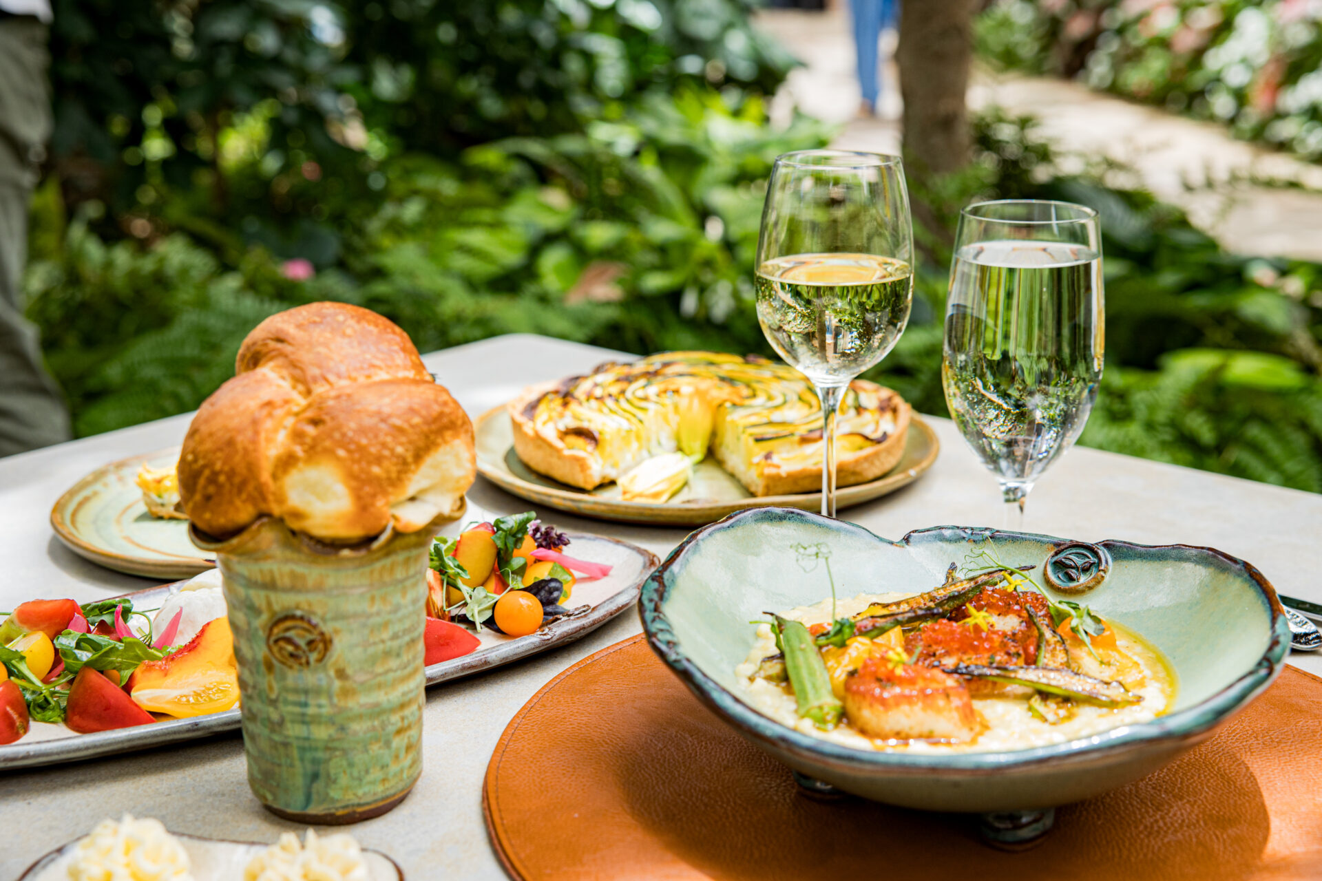 A meal at Botanic